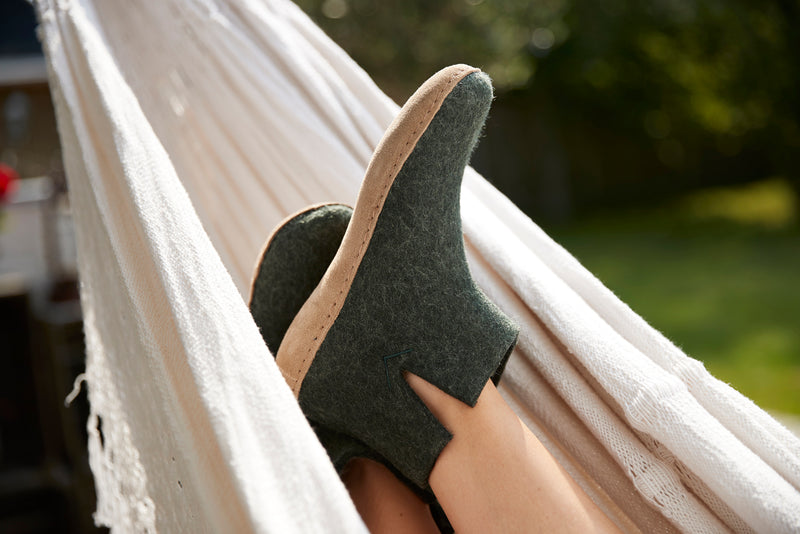 glerups Boot with leather sole Boot with leather sole Forest