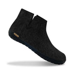 glerups Boot with natural rubber sole - black Boot with rubber sole Charcoal