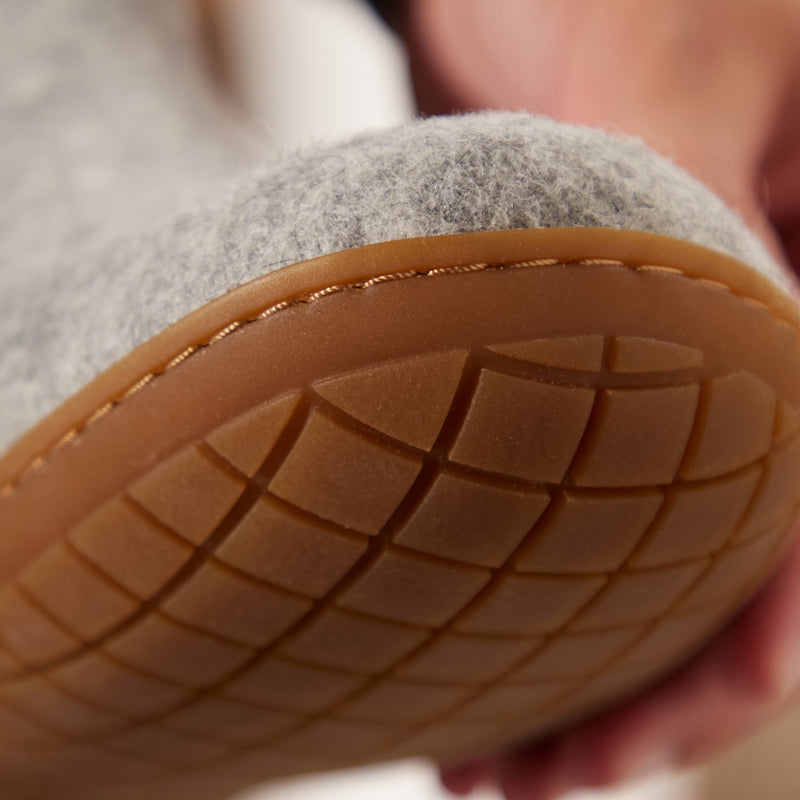 glerups Boot with natural rubber sole - honey Boot with rubber sole Grey