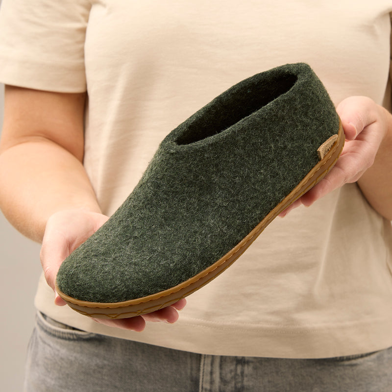 glerups Shoe with natural rubber sole - honey Shoe with rubber sole Forest