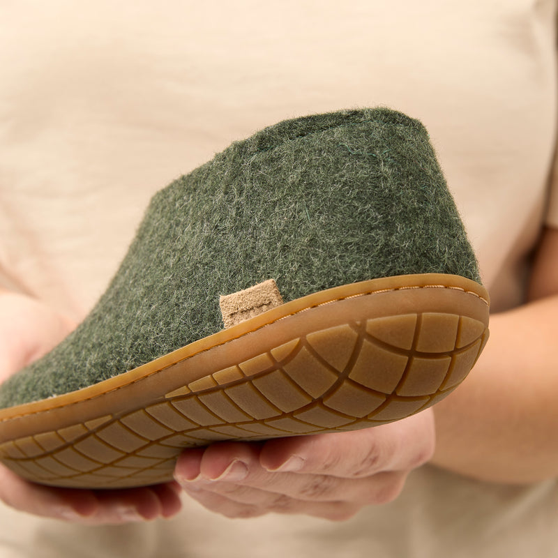 glerups Shoe with natural rubber sole - honey Shoe with rubber sole Forest