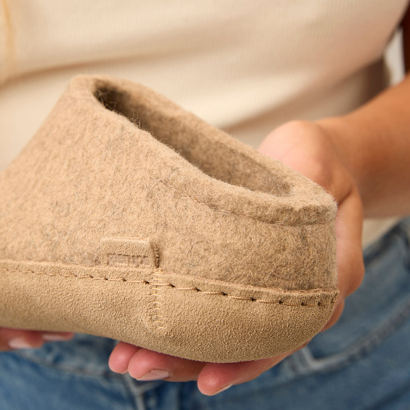 glerups Slip-on with leather sole Slip-on with leather sole 12 Sand