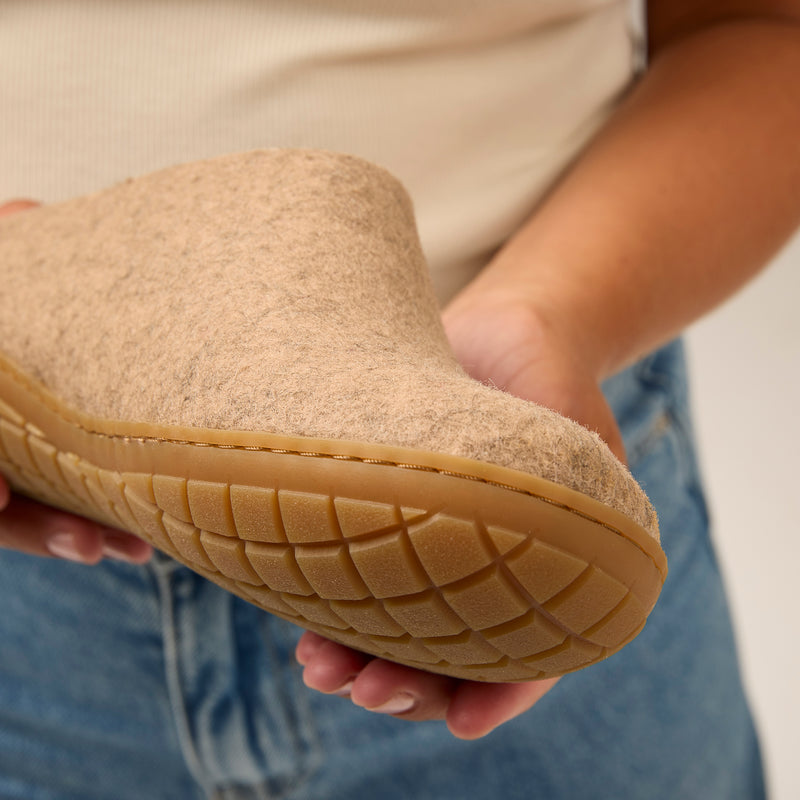 glerups Slip-on with natural rubber sole - honey Slip-on with rubber sole 12 Sand