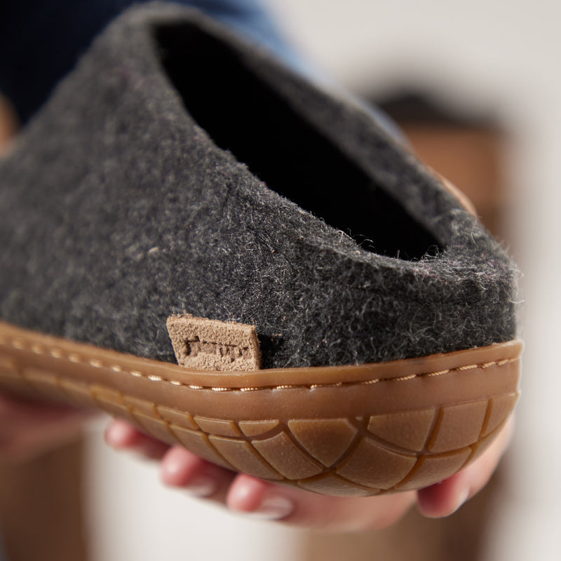 glerups Slip-on with natural rubber sole - honey Slip-on with rubber sole Charcoal