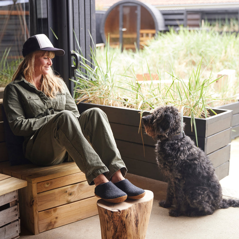 glerups Slip-on with natural rubber sole - honey Slip-on with rubber sole Charcoal