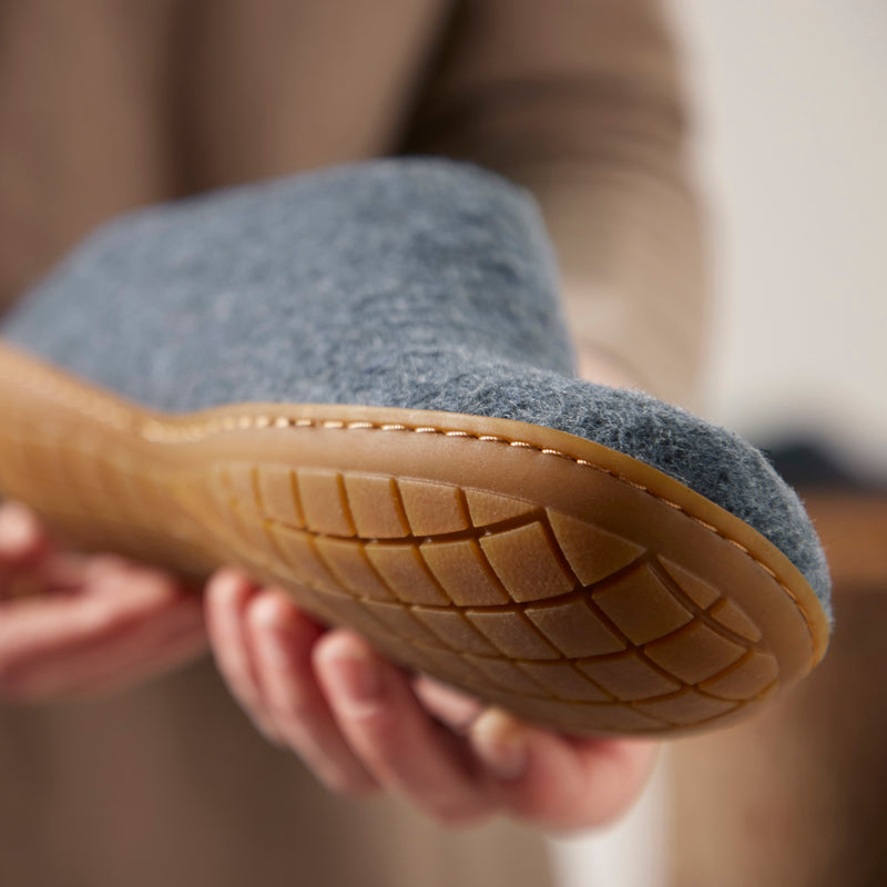 glerups Slip-on with natural rubber sole - honey Slip-on with rubber sole Denim