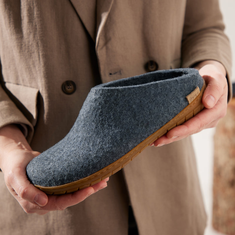glerups Slip-on with natural rubber sole - honey Slip-on with rubber sole Denim